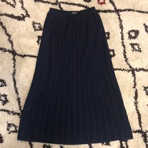 Kooples navy Medium ankle length crocheted skirt